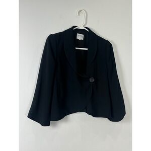 Armani Collezione Black Blazer‎ 3/4 Sleeve Size 8